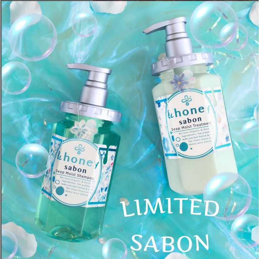 Dòng GIỚI HẠN/ Dầu gội & xã Organic Vicrea  Honey Savon Deep Moist Pair Set Sabon 2023ver/ dòng Deep Moist/tóc khô