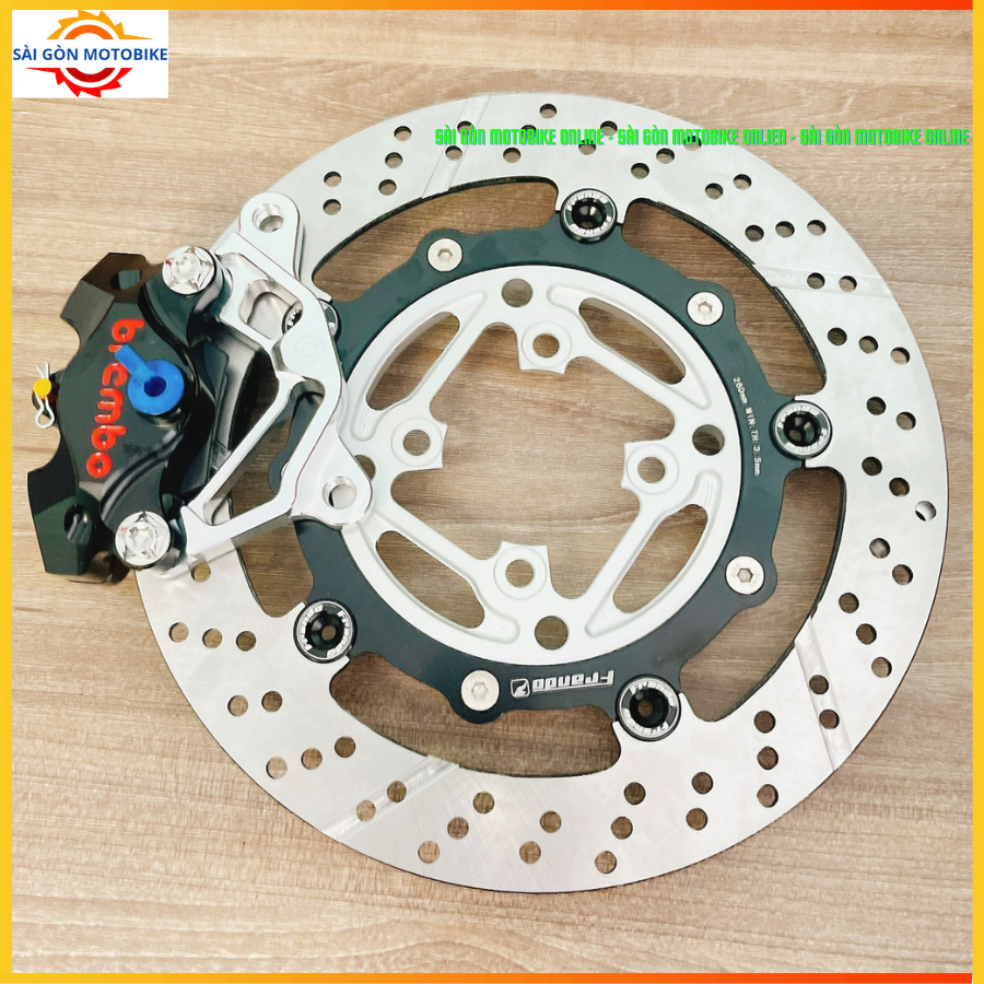 [ Combo Sirius/Jupiter ] Heo 2Pis đối xứng Bremb@ + Đĩa Frando 260/267mm + Pát 2Pis CNC nguyên khối/