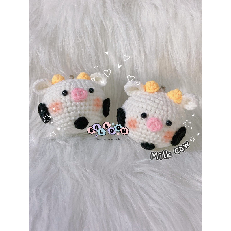 MÓC KHOÁ LEN BÒ SỮA 🐮