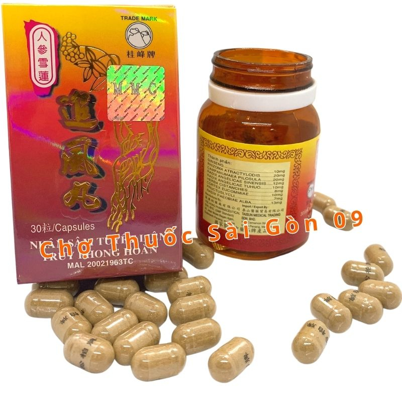 Nhân Sâm Tuyết Liên Truy Pho.ng Hoàn Lọ 30 Viên - Giúp Người Thư Gân Hoạt H.uyết