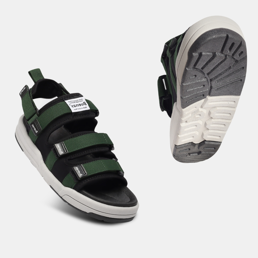 Giày sandal nam nữ unisex đi học quai ngang Buenas Sport 6879 đế cao 3 phân