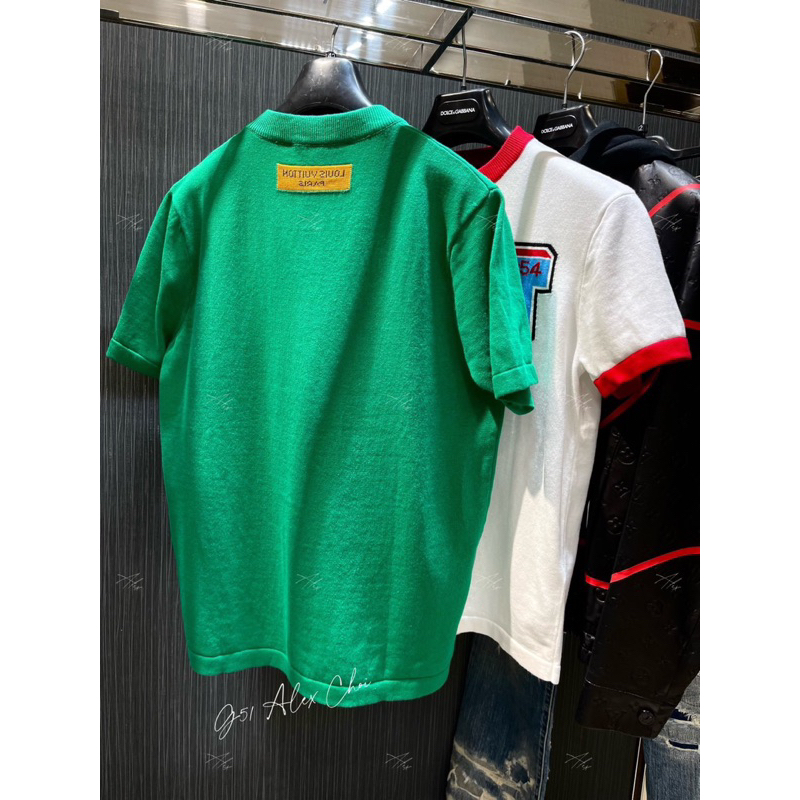 Áo phông len - Louis Vuitton - LV knit xanh green SS2023