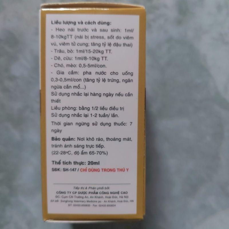 Butasal lọ 20ml cho thú cưng, gia súc, gia cầm