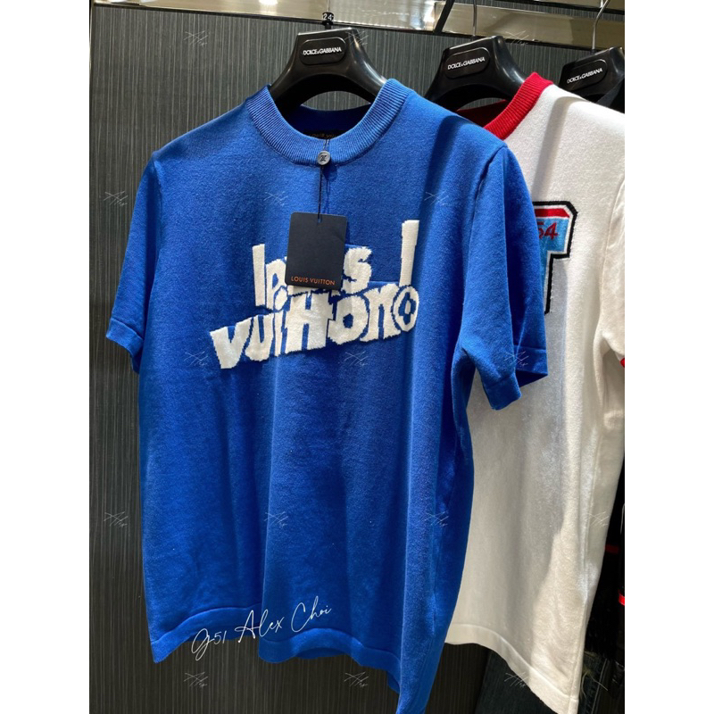 Áo phông len - Louis Vuitton - LV knit xanh green SS2023