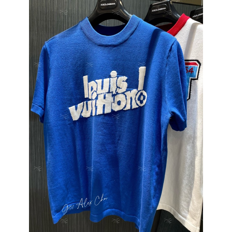 Áo phông len - Louis Vuitton - LV knit xanh green SS2023