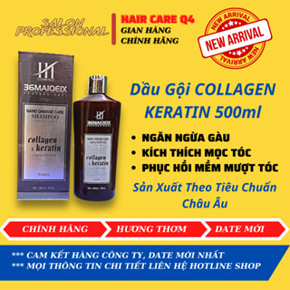 Dầu Gội Xả Hương Nước Hoa HT Cosmetics 36MAIQEIX COLLAGEN & KERTATIN Coconut Milk Paris NANO Damage Care  - Hair Care Q4