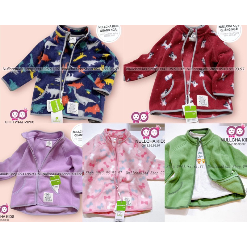 Áo Khoác Nỉ Nhung Lullaby Cho Bé 1y-5y
