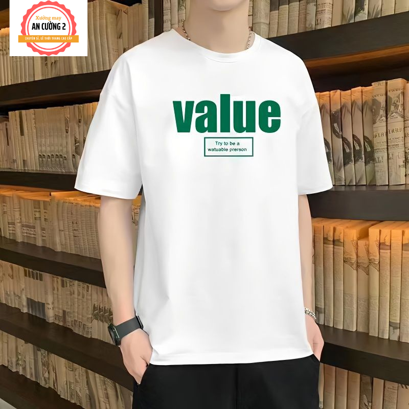 Áo thun nam, áo phông nam tay ngắn cổ tròn chất cotton, dày dặn thoáng mát  ATC38 - Xưởng may An Cường 2