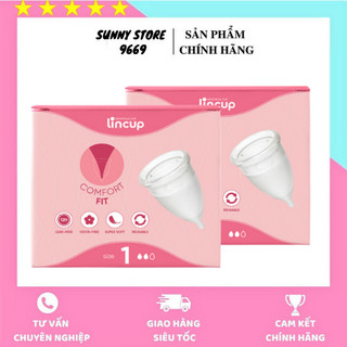 Cốc nguyệt san LinCup Sesitive Lincup nhập khẩu mỹ 100% chính hãng chống tràn đủ 3 size