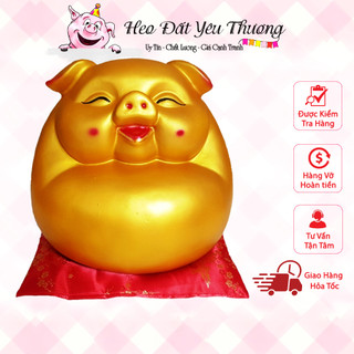 Lợn bụng phệ tiết kiệm siêu to mẫu mới chất liệu thạch cao size 3