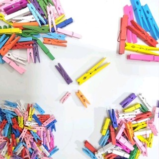 Kẹp Gỗ Màu Nhiều Kích Cỡ