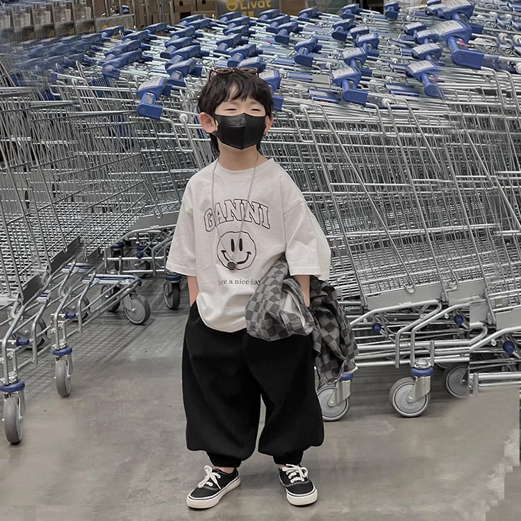 Áo phông phong cách cá tính chất liệu cotton mềm mại cho bé trai bé gái  AOGUNY2303