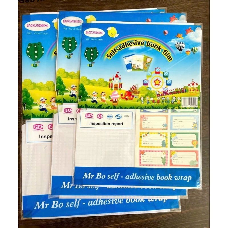 Bọc vở đề can các cỡ  38*28, 43*30,47*34