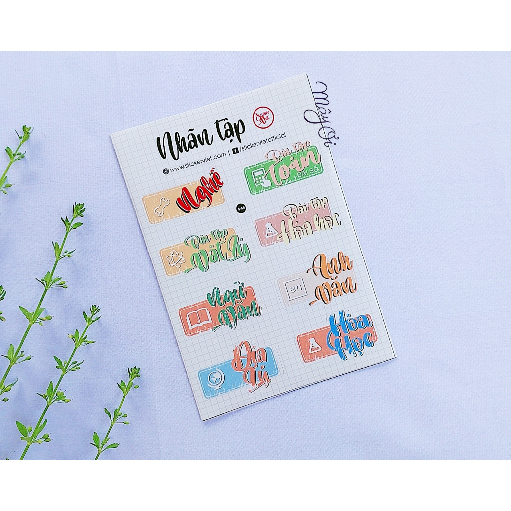 NHÃN TÊN MÔN HỌC