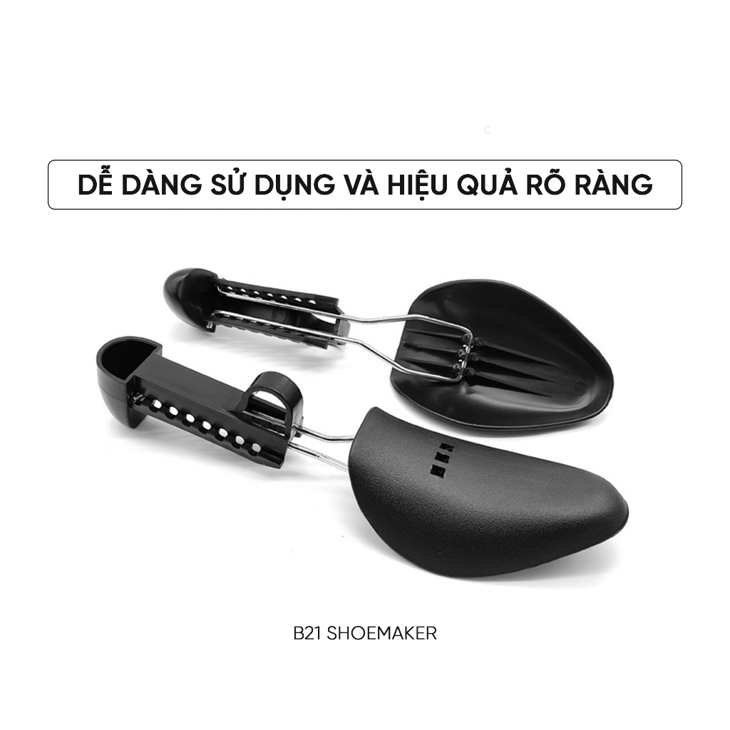 Cây Giữ Form Giày B21 Shoe Tree Nhựa PE Nam Nữ Tuỳ Chỉnh Size Tiện Lợi Chống Nhăn Giày