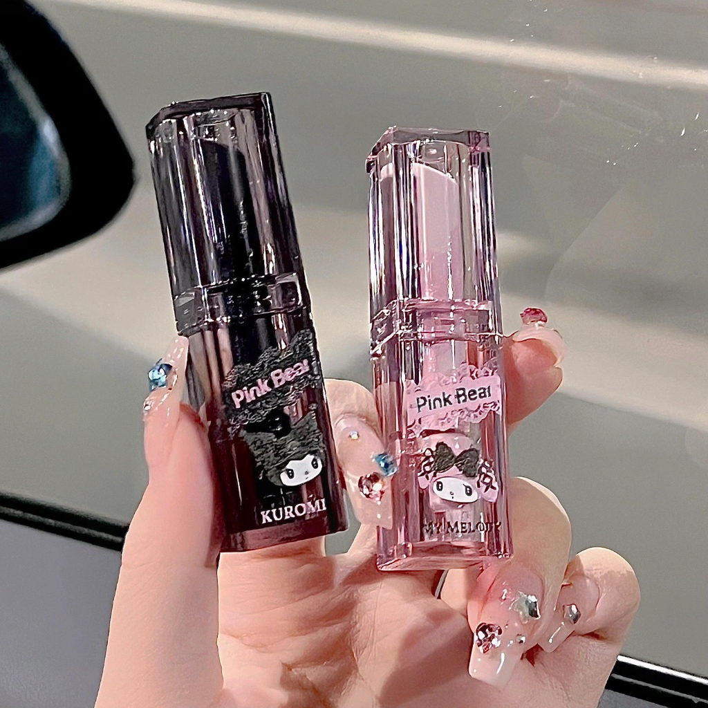 Son thỏi son kem PINK BEAR Sanrio Kuromi Melody Jelly Lipstick Blur Water Tint Pudding Dazzling PIBE03 PIBE04 PIBE054