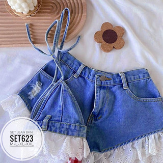 BIGSIZE Set jean BKN SET623