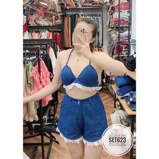 BIGSIZE Set jean BKN SET623
