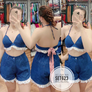 BIGSIZE Set jean BKN SET623