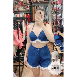 BIGSIZE Set jean BKN SET623