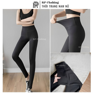 Quần legging dài cạp cao bản to gen bung RP Clothing quần thun ôm co giãn 4 chiều tôn dáng nâng mông lưng cao RPLG09