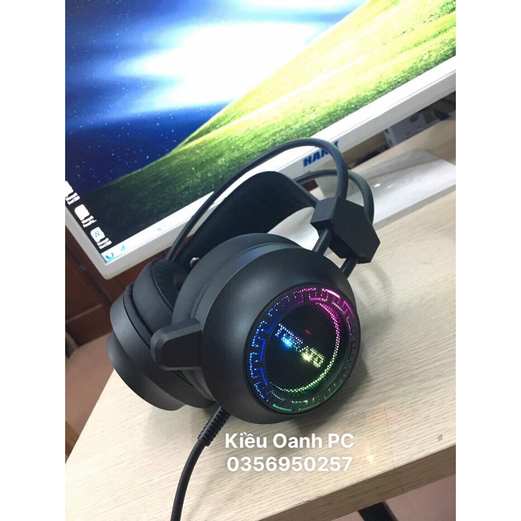 TAI NGHE TOMATO SK65 7.1 LED RGB  Bảo hành 12 Tháng-Hàng chính hãng