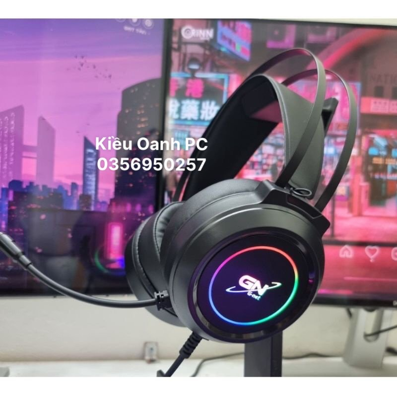 TAI NGHE TOMATO SK65 7.1 LED RGB  Bảo hành 12 Tháng-Hàng chính hãng