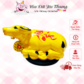 Trâu Tài Lộc tiết kiệm gốm sứ cao cấp