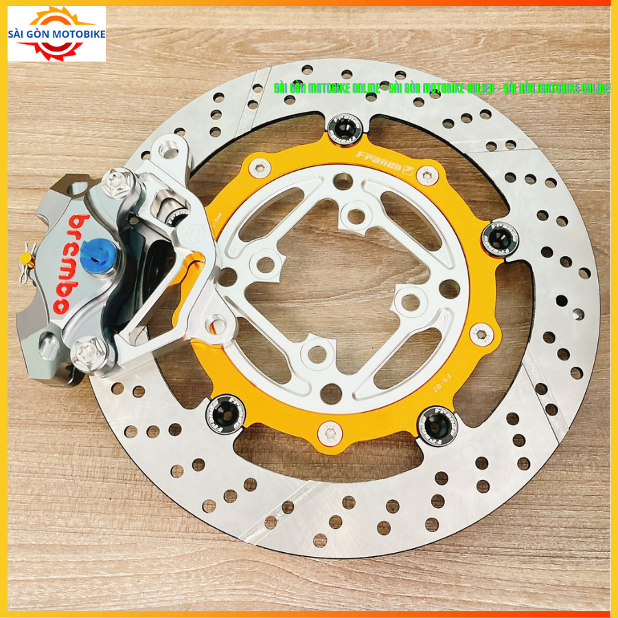 [ Combo Sirius/Jupiter ] Heo 2Pis đối xứng Bremb@ + Đĩa Frrando 260/267mm+ Pát 2Pis CNC nguyên khối/
