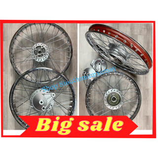 Cặp bánh căm vành (niềng) sắt hiệu UNIONVD dùng cho Wave / Future 125 thắng đĩa hoặc đùm bản 1.2 và 1.4