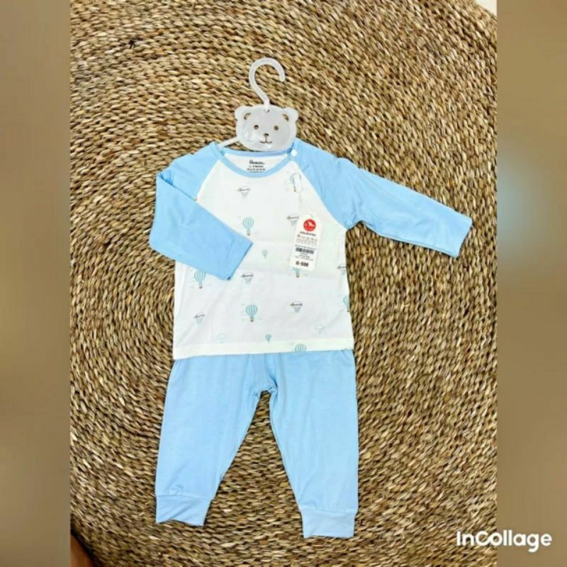 Avaler - Bộ dài tay chất sợi tre cao cấp cho bé trai, bé gái