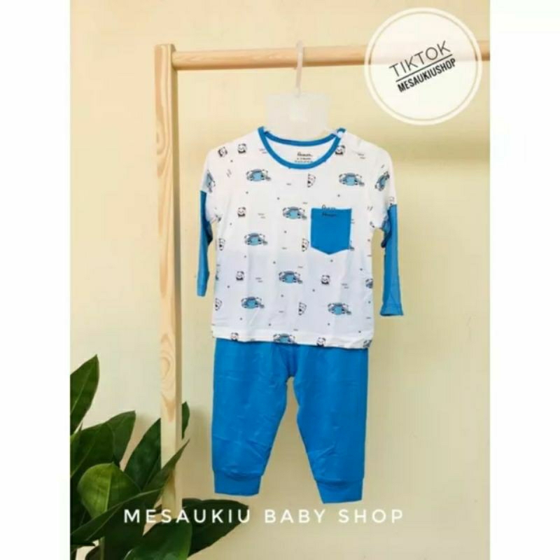 Avaler - Bộ dài tay chất sợi tre cao cấp cho bé trai, bé gái