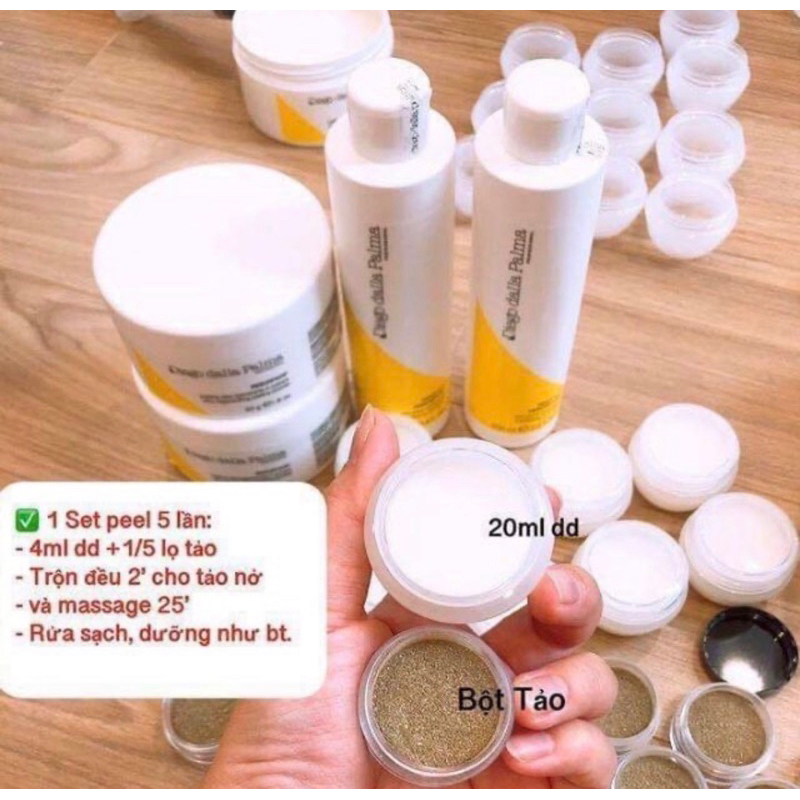 Set bộ peel da tảo ý giá siêu rẻ. 1 set dùng cho 5 mặt
