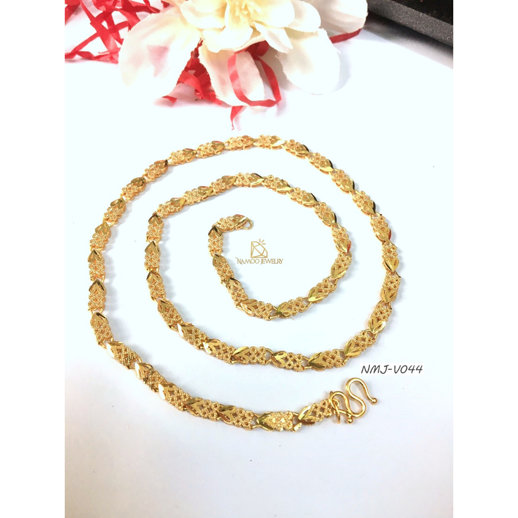 Dây Chuyền trơn V019 Dây Hoa Mai Bản Lớn Dài Dây 50cm