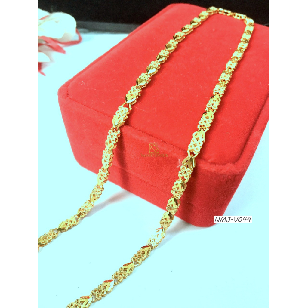 Dây Chuyền trơn V019 Dây Hoa Mai Bản Lớn Dài Dây 50cm