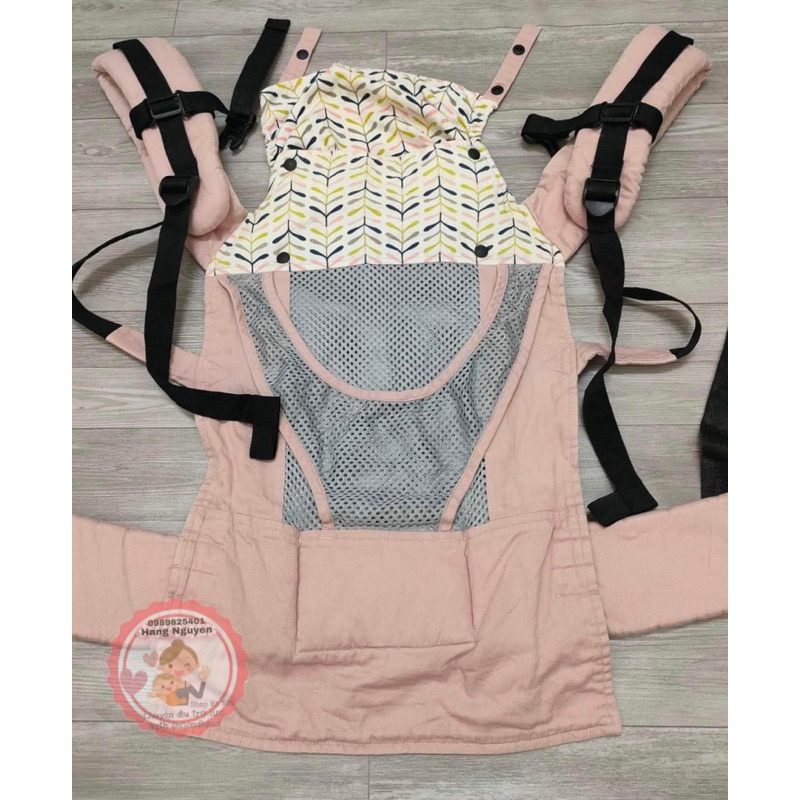 Địu Peekara 4 tư thế lưới màu hồng secondhand