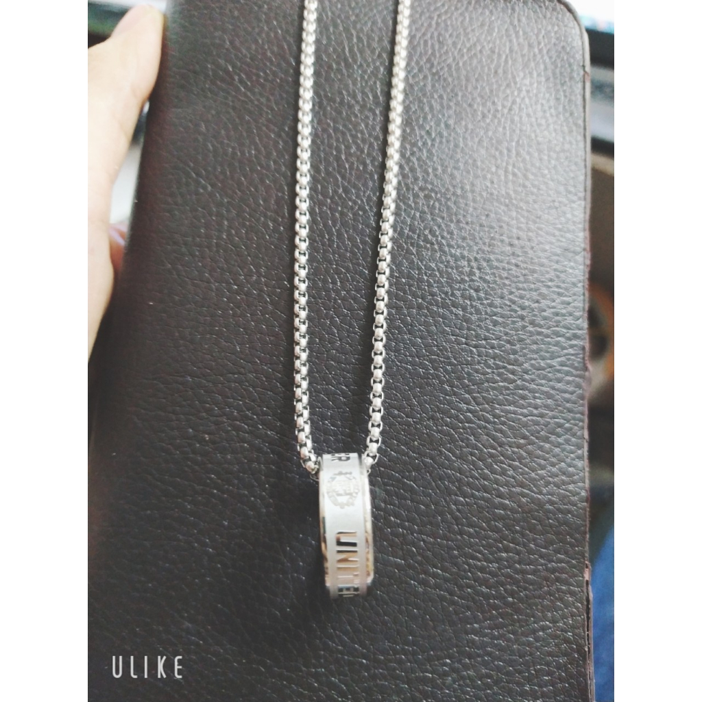 Nhẫn MU logo in nổi thép không gỉ