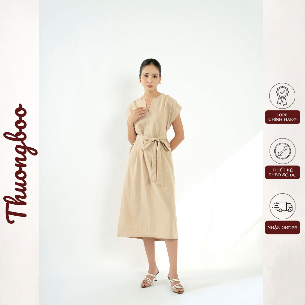 Đầm Nữ Dự Tiệc Thiết Kế Sang Trọng Thuongboo Tôn Dáng Thoải Mái Khi Mặc - Latte Dress