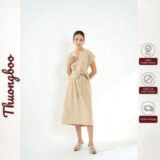 Đầm Nữ Dự Tiệc Thiết Kế Sang Trọng Thuongboo Tôn Dáng Thoải Mái Khi Mặc - Latte Dress