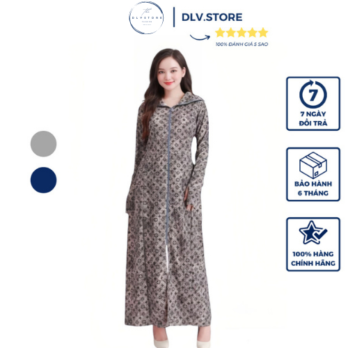 Áo chống nắng dài toàn thân, váy chống nắng vải umi siêu dày dặn chống nắng tốt DLV.store