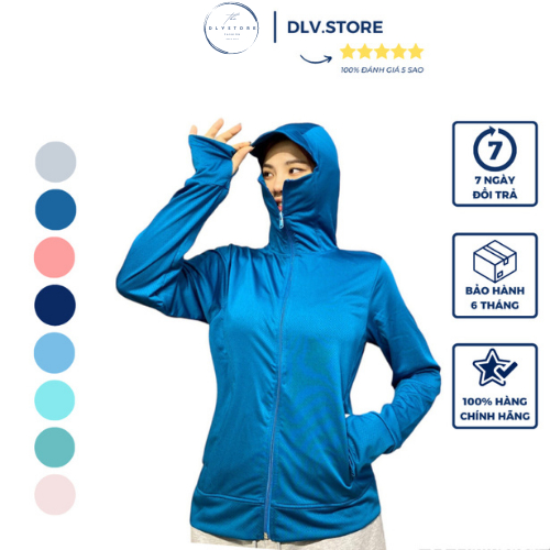 Áo chống nắng nữ 1 lớp, áo khoác chống nắng chất vải  thông hơi kim cương 4 chiều xuất nhật DLV.Fashion