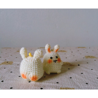 Móc khoá thỏ mini bằng len 🐰🐰🐰