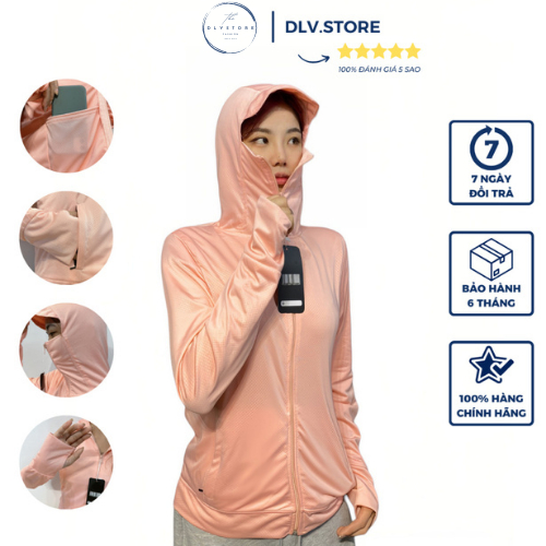 Áo chống nắng nữ 2 lớp, áo khoác chống nắng có khóa túi, 2 túi bên trong Chống Tia UV, Vải Nhật 9 màu DLV.Fashion | BigBuy360 - bigbuy360.vn