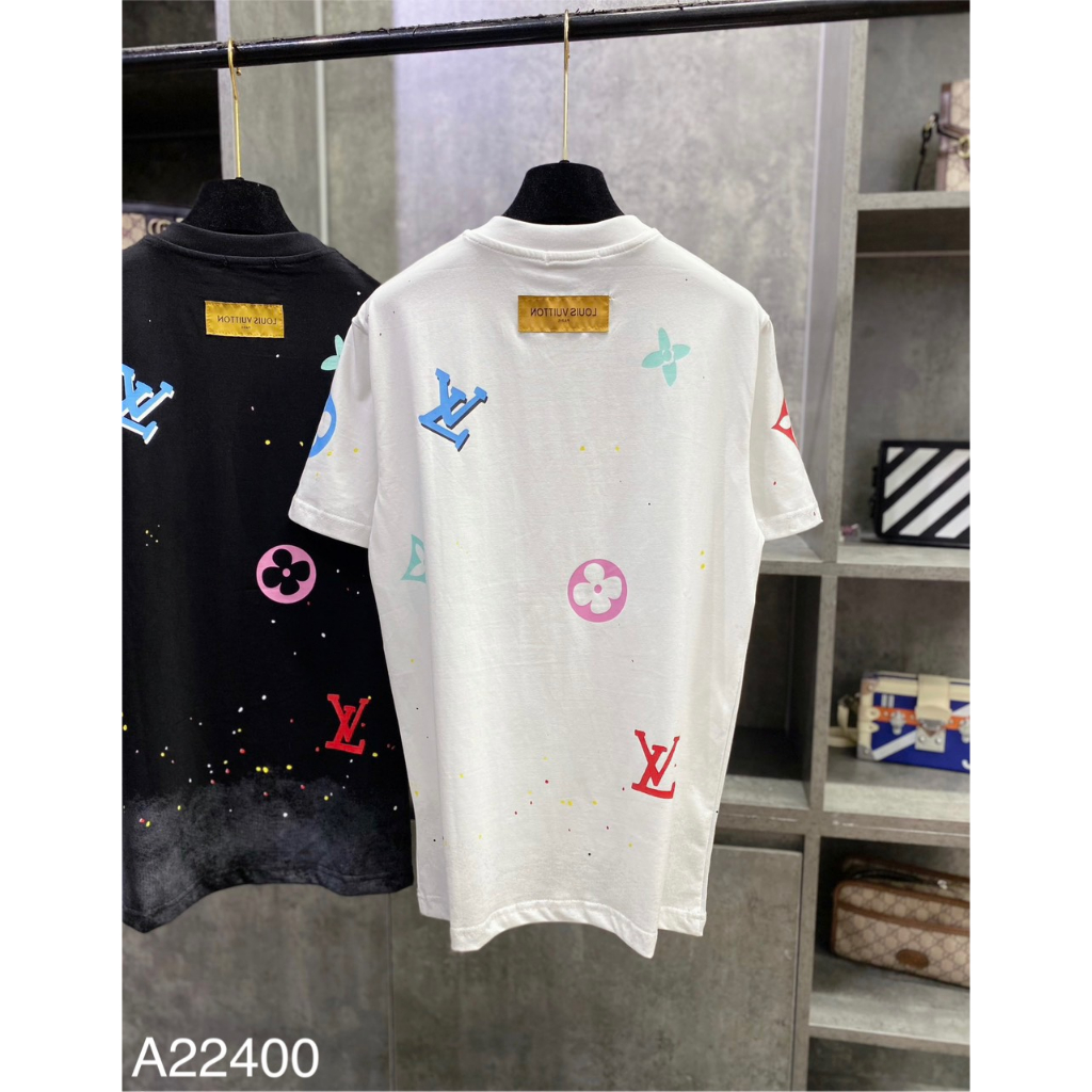 Áo Phông Nam L.V In Logo Màu Siêu Đẹp - Áo Thun L.V  Màu Sắc Mặc Đôi Nam Nữ Cực Đẹp