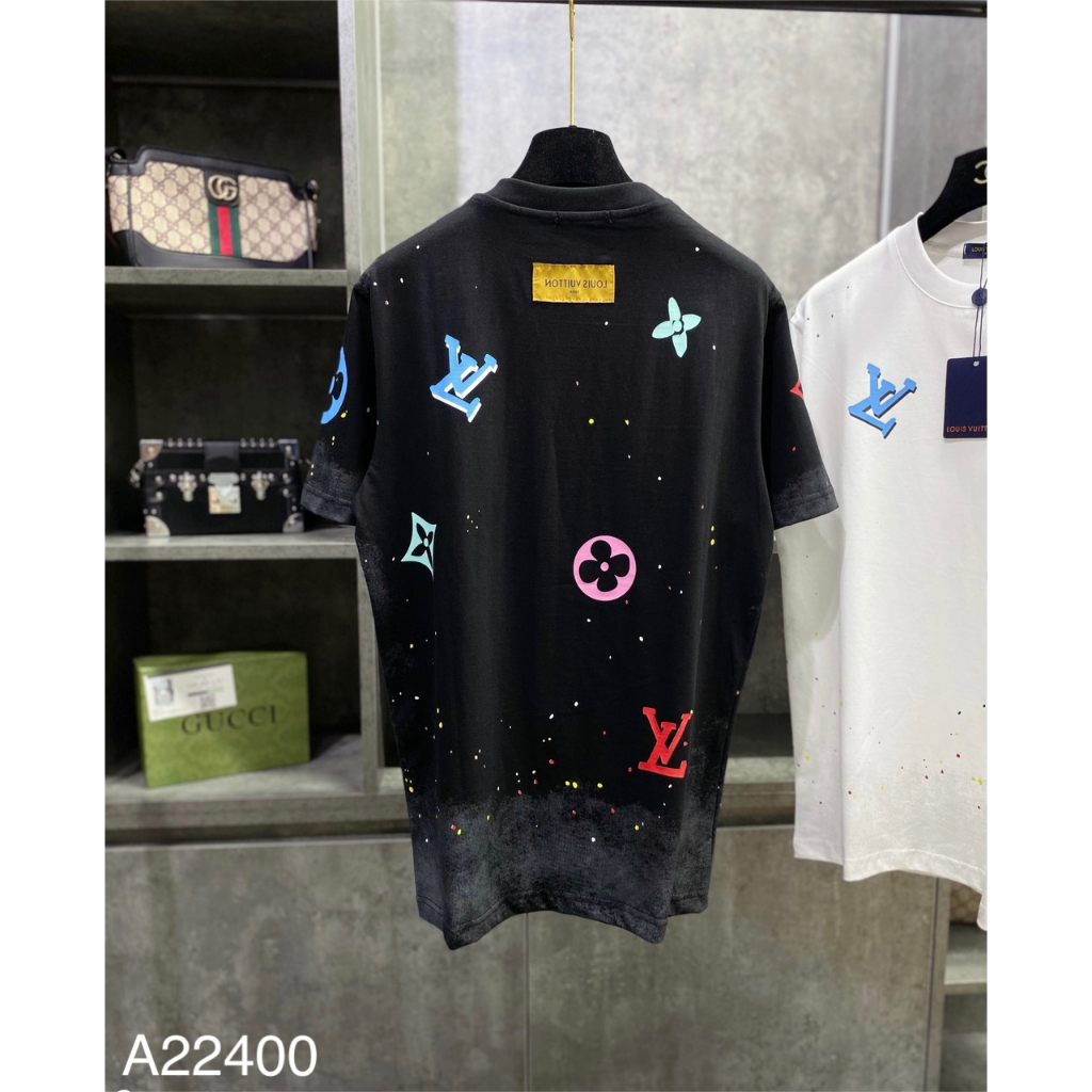 Áo Phông Nam L.V In Logo Màu Siêu Đẹp - Áo Thun L.V  Màu Sắc Mặc Đôi Nam Nữ Cực Đẹp