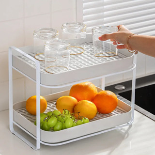 KỆ ÚP CỐC CHÉN BÁT 2 TẦNG INOX 201 SƠN TĨNH ĐIỆN SIÊU BỀN KHÔNG GỈ CHỊU LỰC CỰC TỐT - KHAY ĐỰNG CHÉN DĨA ĐỒ DÙNG ĂN UỐNG