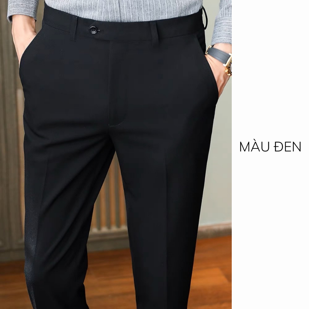 Quần Tây Nam Cao Cấp Quần Âu Nam Slimfit ôm nhẹ chất liệu cotton chính phẫm