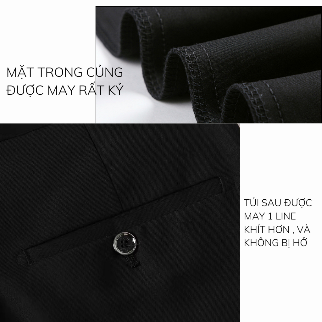 Quần Tây Nam Cao Cấp Quần Âu Nam Slimfit ôm nhẹ chất liệu cotton chính phẫm