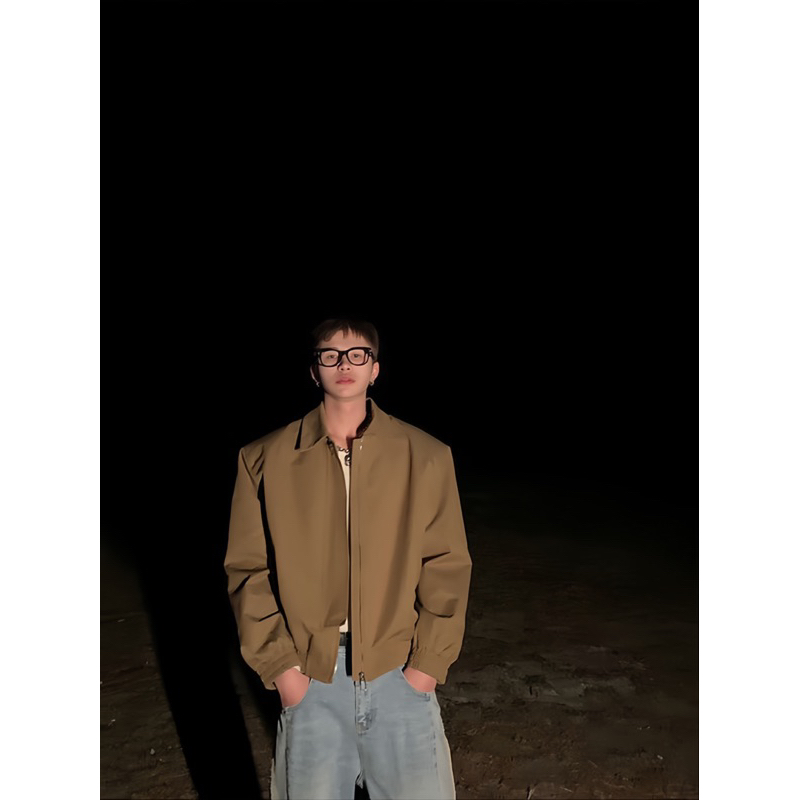 Áo khoác kaki classic form boxy ,unisex Stressoutvn