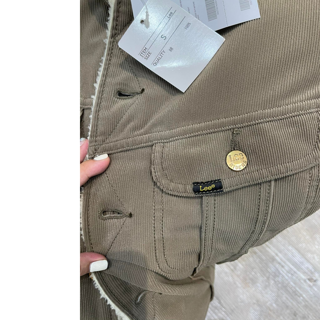 Áo Khoác Nhung Lót Lông Dáng Trucker - 2023AK64